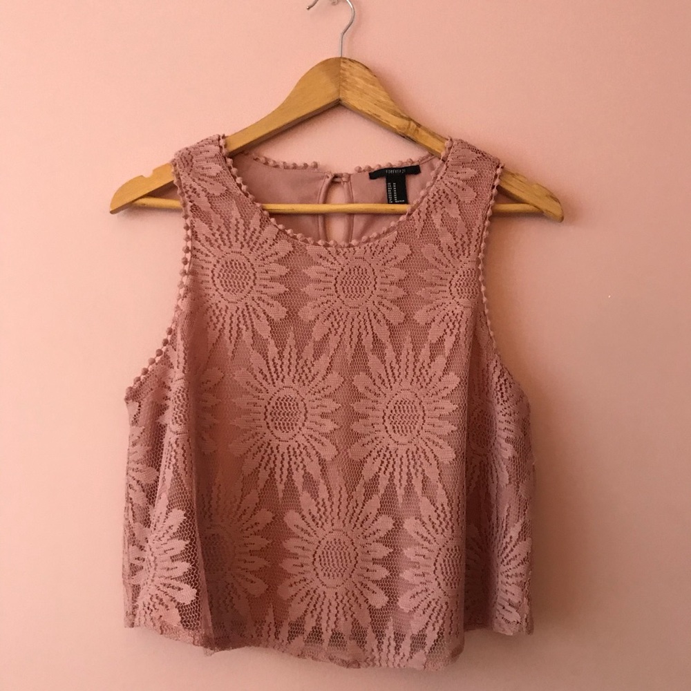 Forever 21 floral crop top